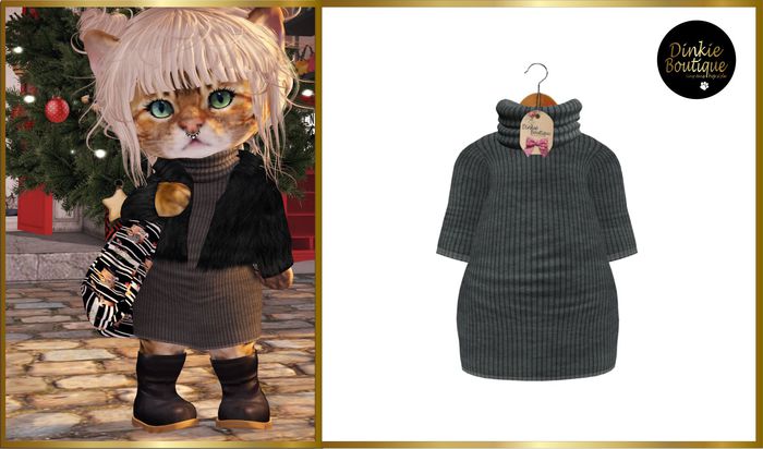 *DB* DINKIES TINA DRESS * grey