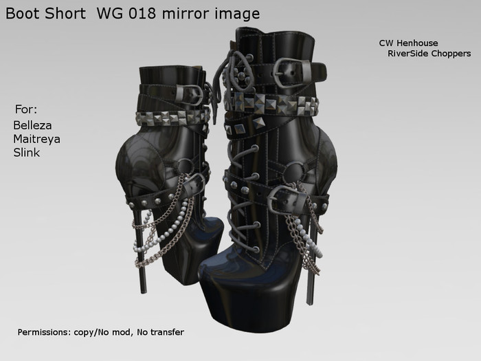 [CW] -Boot Short  WG 018 mirror -BOX