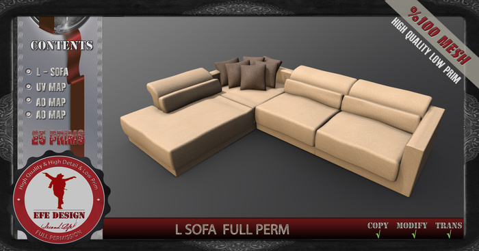 L Sofa Full Permission Efe Design