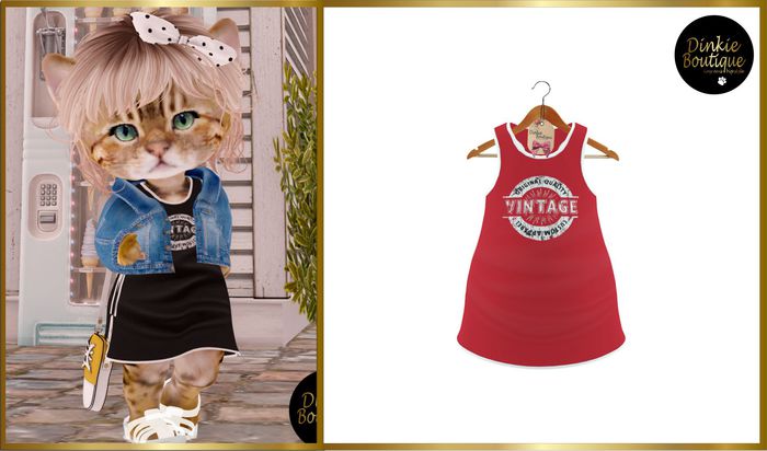 *DB* DINKIES EVE DRESS*  red