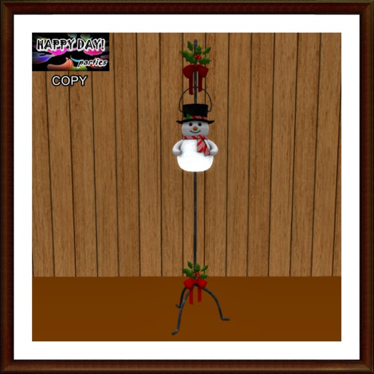 Christmas - Snowman Lantern - Resizeable