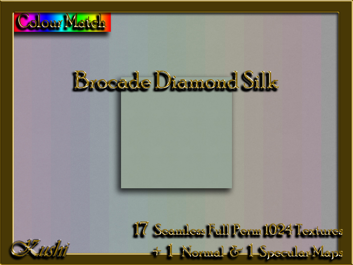 !Kushi! BrocadeDiamondSILK Textures -WearToUnpack