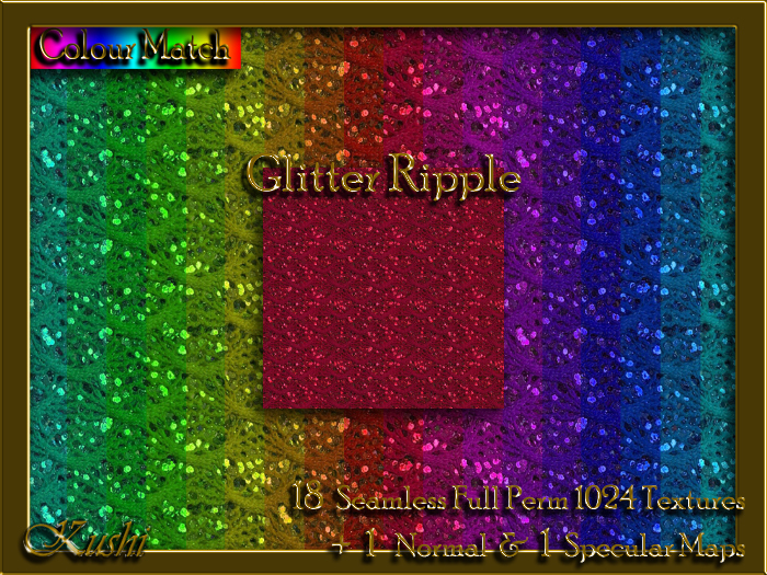 Glitter Ripple Textures