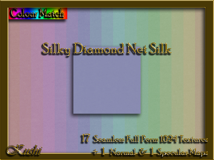 Silky Diamond Net Silk Solids Textures