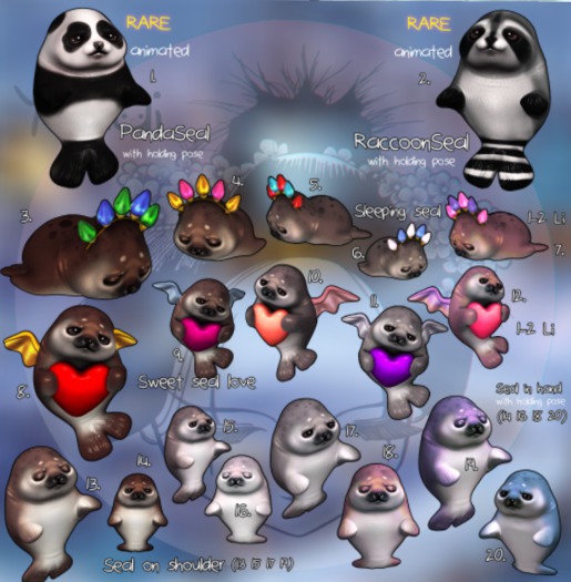 3.Yokai - Baby seal - Sleeping seal (chocolate)