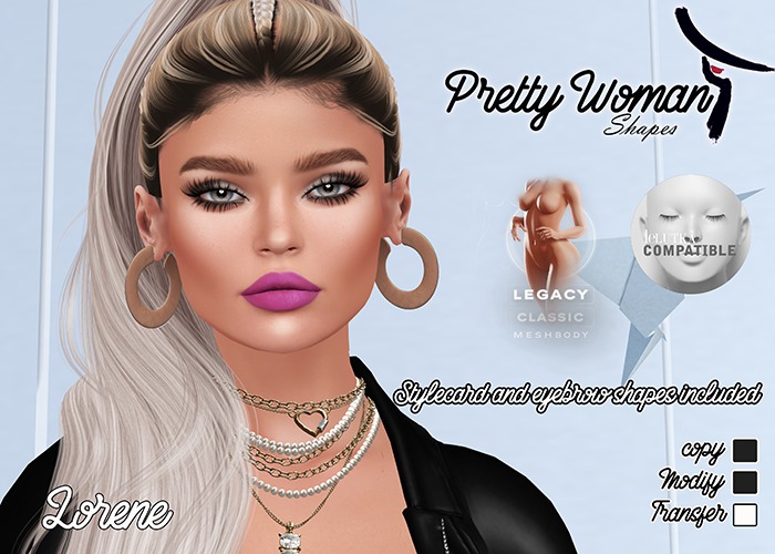 Pretty Woman Lorene Shape Lelutka Simone
