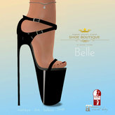 BELLE - Extreme High Stiletto BLACK (Boxed)