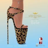 BELLE - Extreme High Stiletto CHEETAH (Boxed)