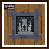 Christmas -  Winter Wooden Frame  2