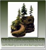 Mesh Hill Landscape 2 by Felix 33 Li=18x18m Size c-m