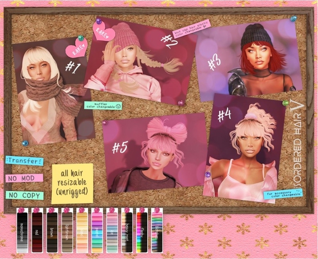 *PH* Disordered Hair V // #4 - red (BOX)