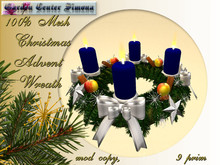 Advent Wreath -blue,silver