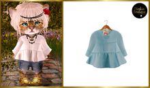 *DB* DINKIES FRANCINE BOHO BLOUSE * blue