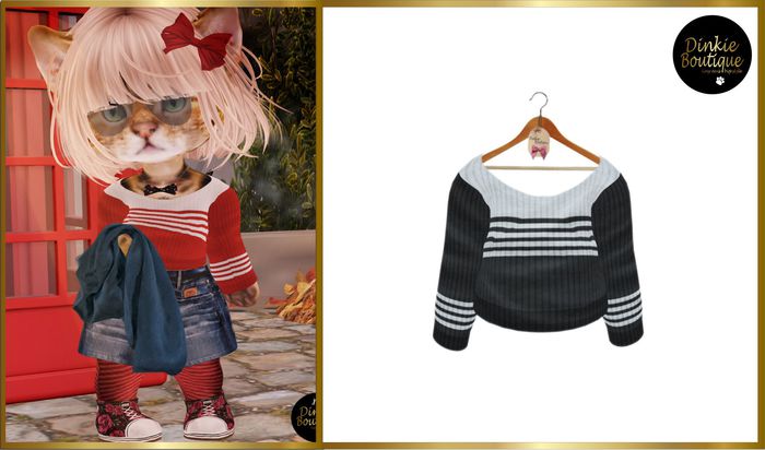 *DB* DINKIES HOLLY SWEATER* black