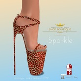 SPARKLE - Extreme High Stilletos RED (BOXED)