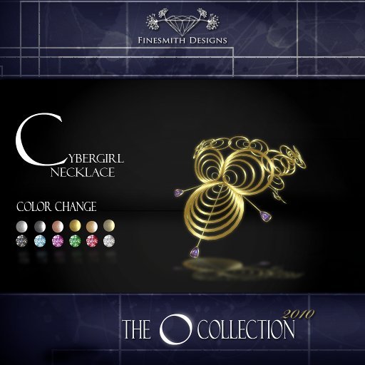 Finesmith Ocollection cybergirl necklace colorpack