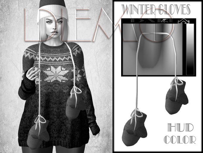 InStyle -WIinter Mittens - Hud color - DEMO
