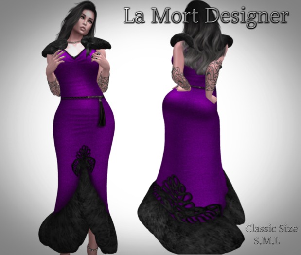 .LM. Dress Fur Violet 
