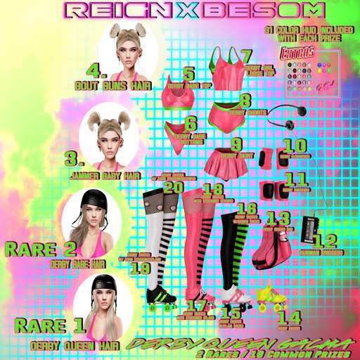 REIGNxBESOM- DERBY QUEEN GACHA (01:45:08)