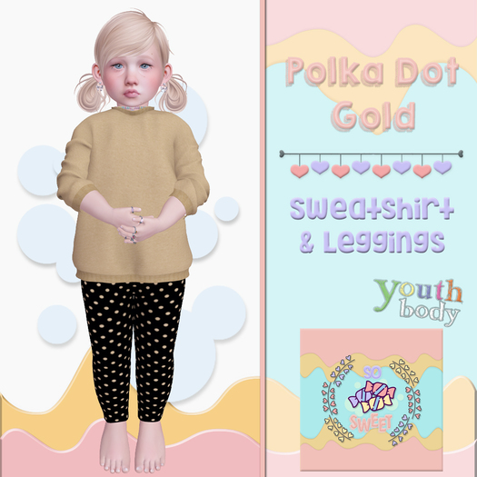 So Sweet - Polka Dot Gold 