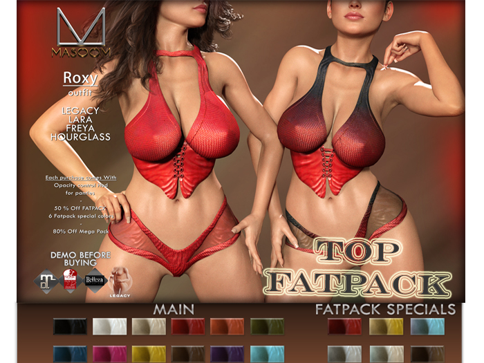 [[ Masoom ]] Roxy Top- FATPACK -Lara, Legacy Body, Freya and Hourglass-
