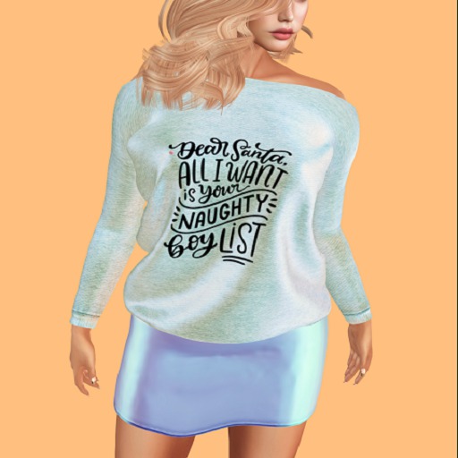 20. {Bombae} Tinsel Time Sweater Dress *Santa*