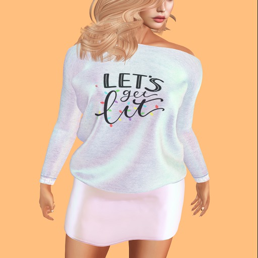 30. {Bombae} Tinsel Time Sweater Dress *Lit*