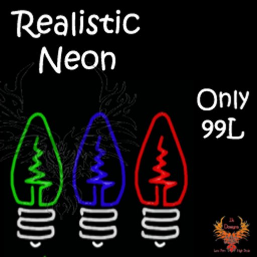 JJs Designs Xmas Bulbs Neon Sign