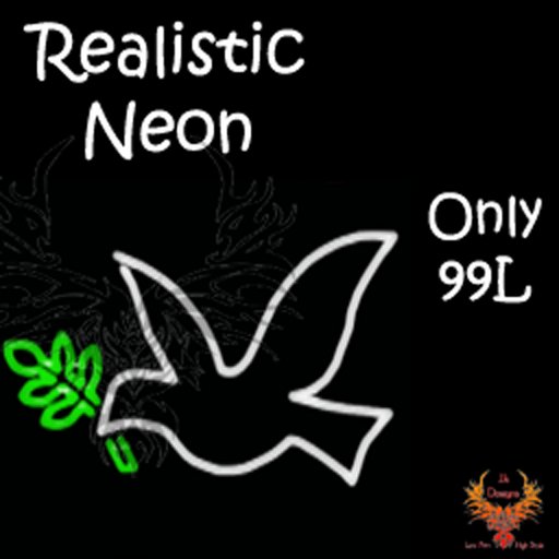 JJs Designs Xmas Dove Neon Sign