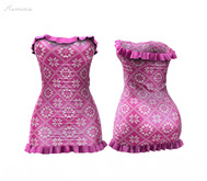 ** Harmonia Pink Winter Dress Snowflakes Knit - Maitreya