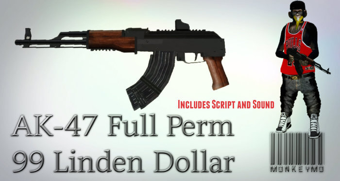 AK-47 Full Perm Includes Sound and Script ( Monkeymo )