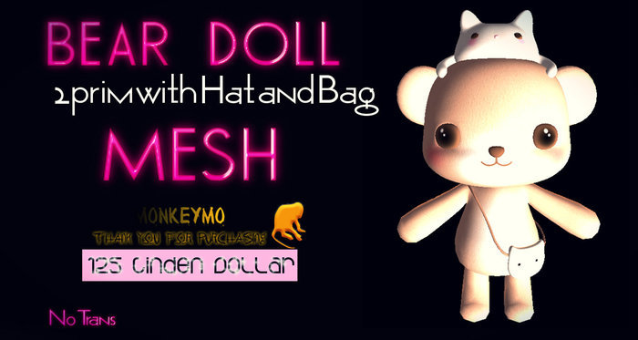 Bear Doll Mesh Monkeymo