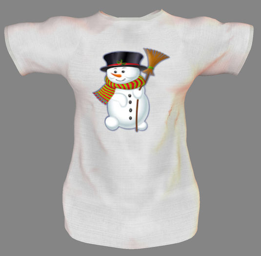 Fortune Snowman with Broom T