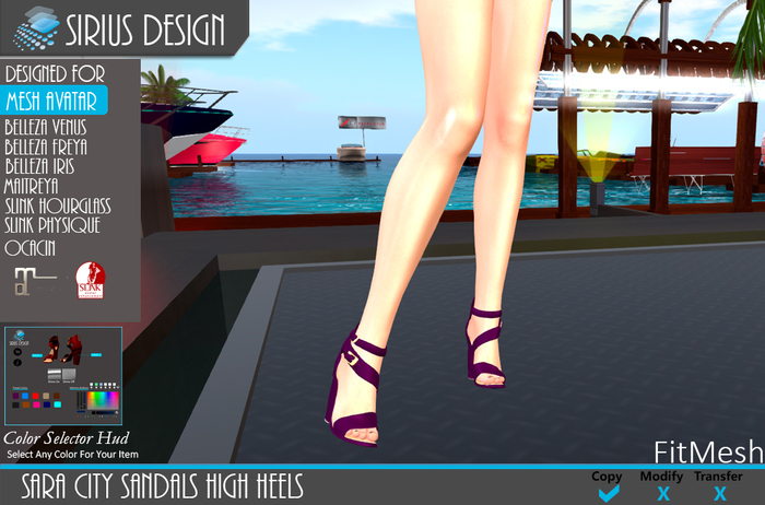 Sirius Design Sara City Sandals High Heels Boxed