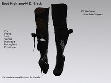[REC] -Boot High ang44 D. Black -BOX