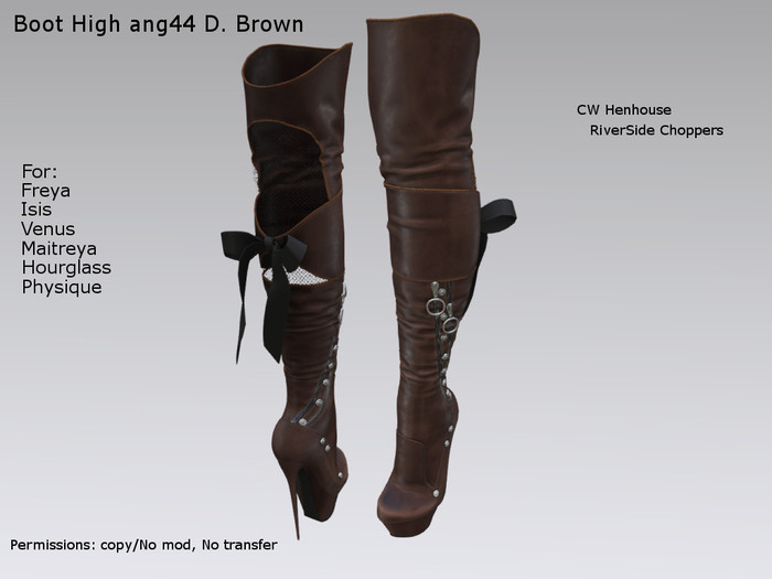 [REC] -Boot High ang44 D. Brown -BOX