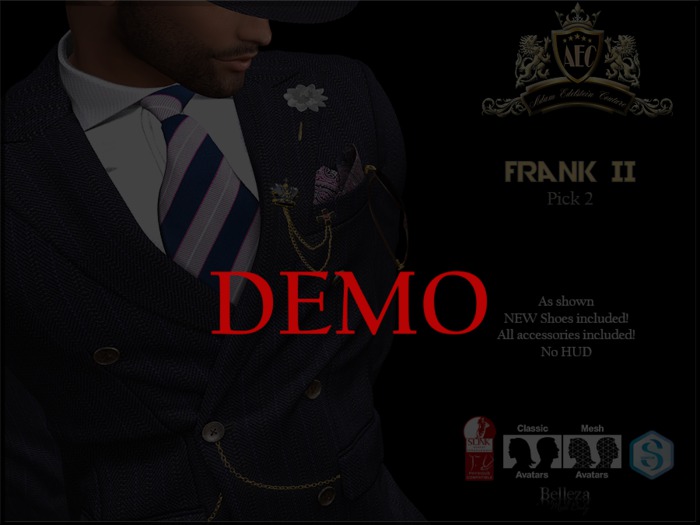 !AEC! Frank II - Double Breasted Suit Outfit - 5min DEMO