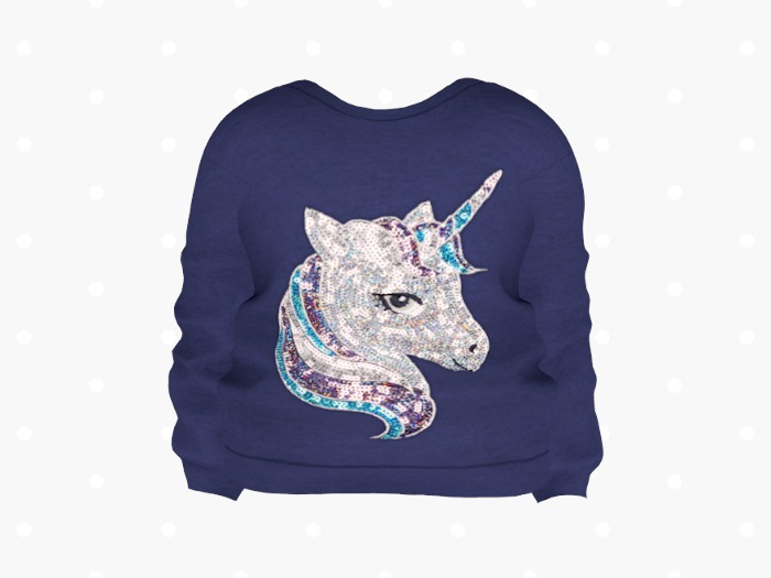 Bloom Girly Sweatshirt (Unicorn)