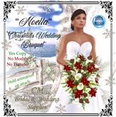 CM ..Calla Lily & Poinsettia Wedding Bouquet box