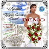 CM ..Calla Lily & Poinsettia Wedding Bouquet DEMO