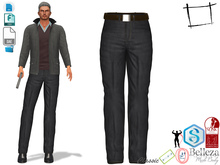 Dae Obj FBX Men's Black Trousers Slink Male, Belleza Jake, Signature Gianni, Onupup, Gamit, Adin
