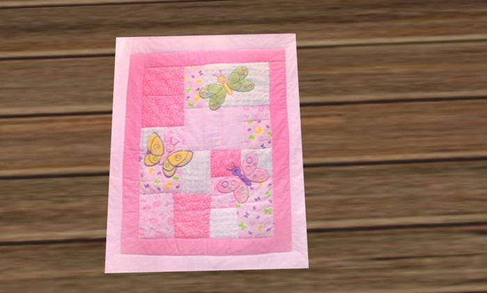 Baby / Childs Rug - Pink Butterflys