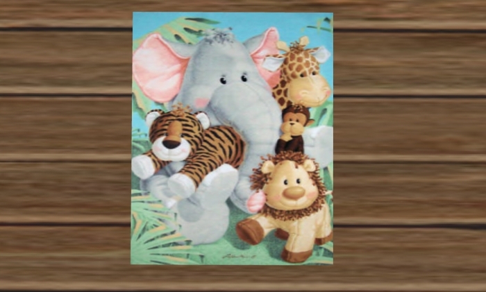 Bébé / tapis de Childs - Design animaux Jungle