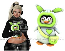 Bunny Penguin Plush - Yellow