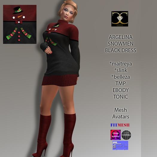 ARGELINA SNOWMEN BLACK