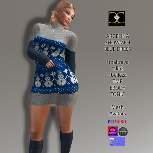 ARGELINA SNOWMEN BLUE