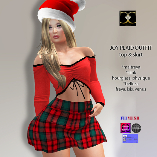 JOY PLAID CHRISTMAS