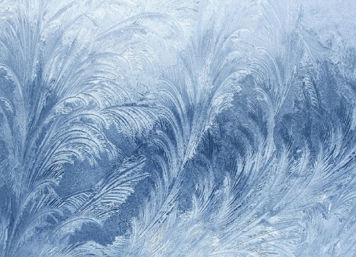 Texture drawing on frosty glass.