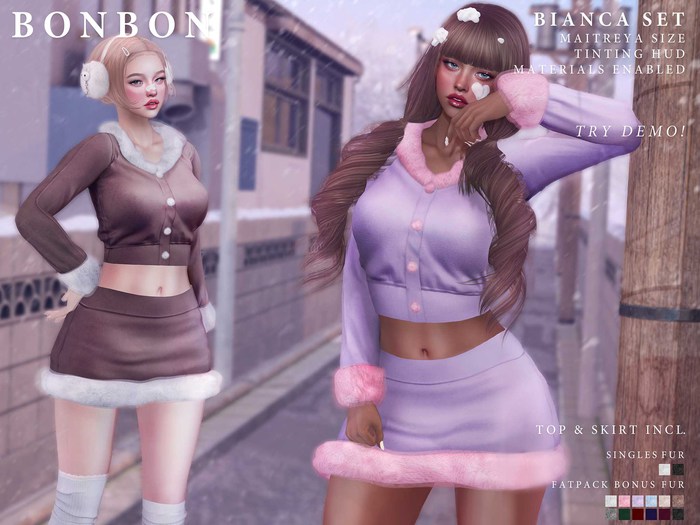 bonbon - bianca set - pink (maitreya)