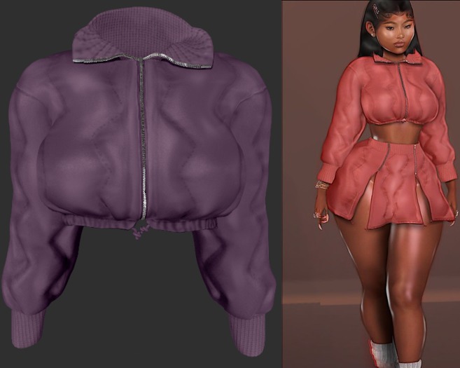 Jourda x Chun Li Bomber Jacket Grape